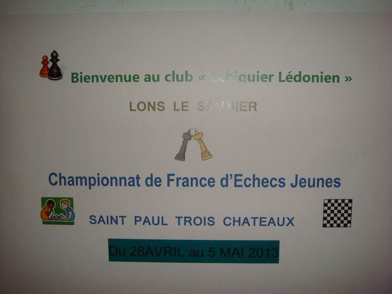 Championnat de France des jeunes 2013. Saint Paul les Trois Châteaux - Echiquier ledonien dsc07187.jpg (large)